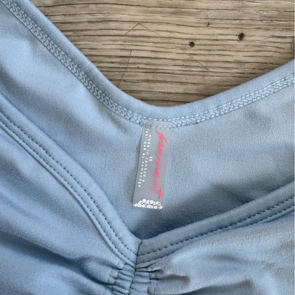 Free people movement breathe deeper crop tank light blue - Picture 2 of 3